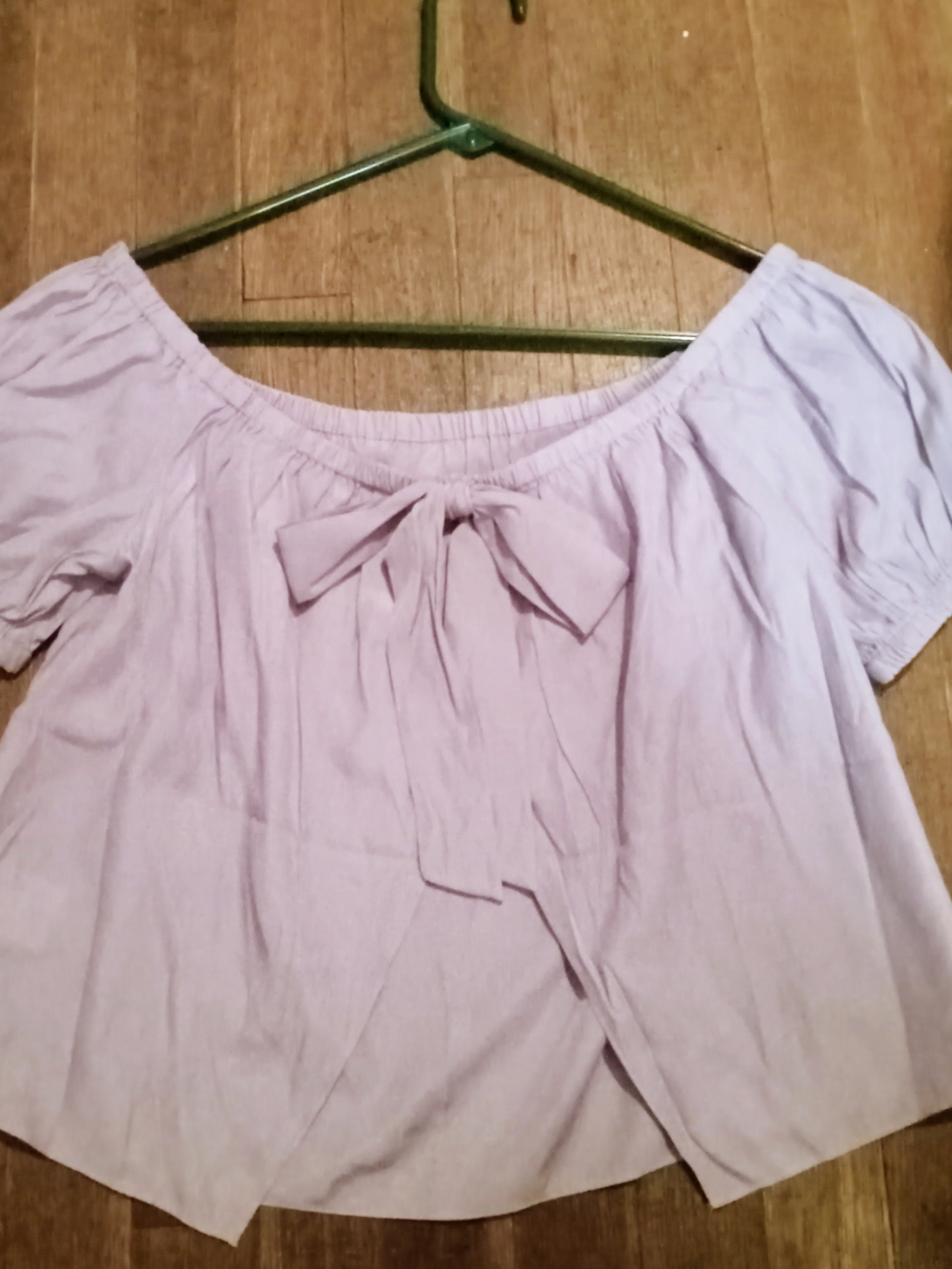 Womens Size Small Pastel Off-Shoulder Spring Top From Express